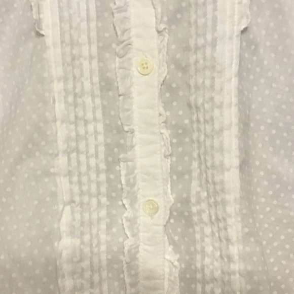 Adorale sheerr Boho, punk rock white blouse - Picture 4 of 8